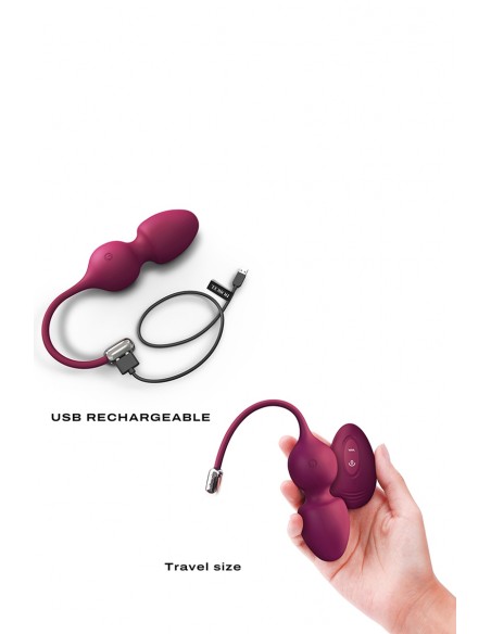 Love balls télécommandées bordeaux | Dorcel