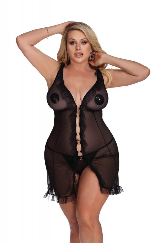 Dixie - Nuisette en tulle grande taille | Anaïs