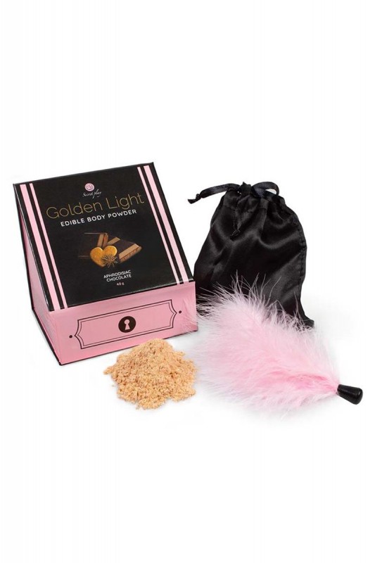 Kit comestible chocolat - poudre et plumeau | Secret Play