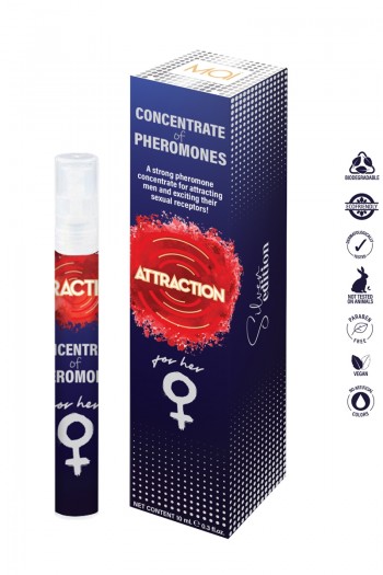 Spray de Phéromones pour femme | Attraction cosmetics