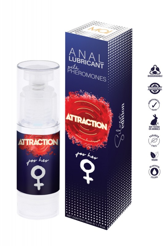 Lubrifiant anal aux phéromones pour femme | Attraction cosmetics