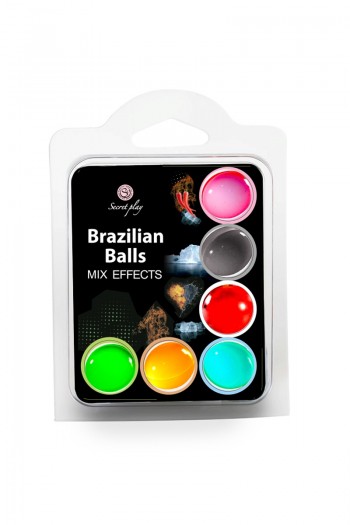 6 Brazilian balls - effets variés | Secret Play