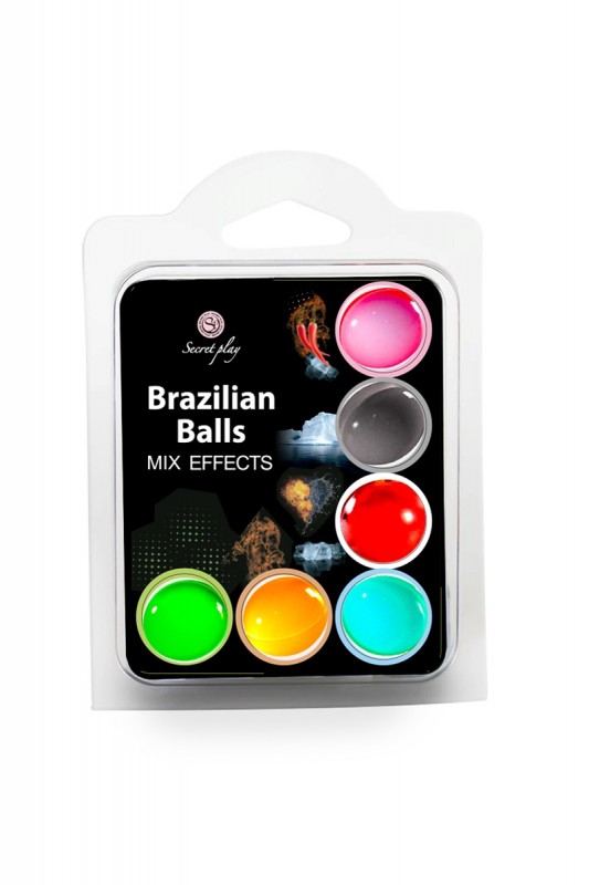 6 Brazilian balls - effets variés | Secret Play