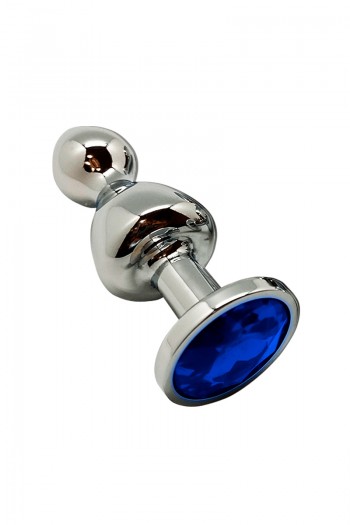 Lollypop bleu taille S - Plug métal bijou | Wooomy