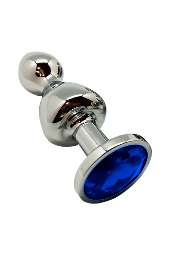Lollypop bleu taille M - Plug métal bijou | Wooomy