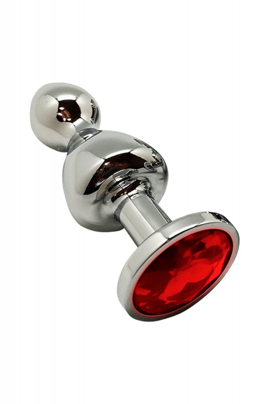 Lollypop rouge taille M - Plug métal bijou | Wooomy