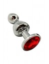 Lollypop rouge taille M - Plug métal bijou | Wooomy