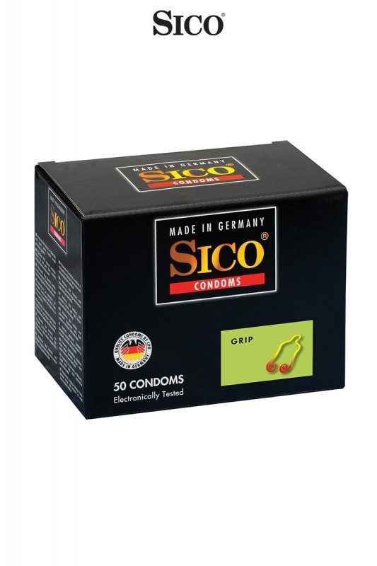 Lot de 50 préservatifs Sico GRIP - Préservatifs - MyLibido