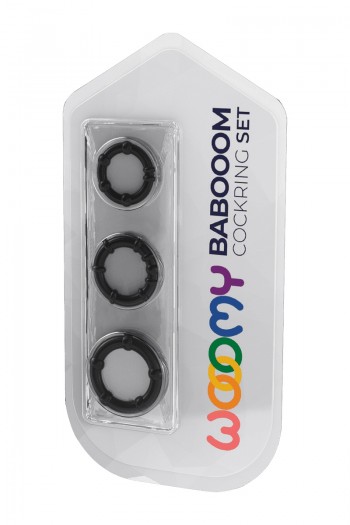 Babooom - Lot de 3 Cockrings noir | Wooomy 2