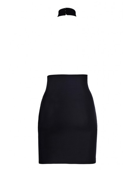 V-9149 - Robe noire dos nu | Axami