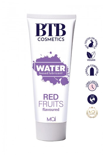 Lubrifiant à base d'eau parfum Fruits rouges 100 ml | BTB 2