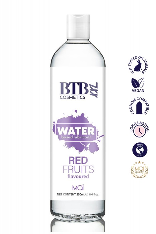 Lubrifiant à base d'eau parfum Fruits rouges 250 ml | BTB