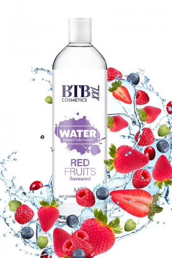 Lubrifiant à base d'eau parfum Fruits rouges 250 ml | BTB 2