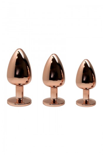 Tralalo taille M - Plug métal bijou transparent | Wooomy 2
