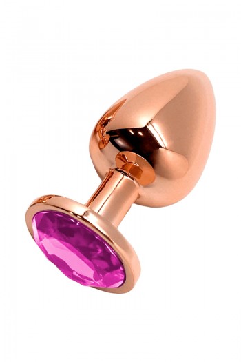 Tralalo taille M - Plug métal bijou rose | Wooomy