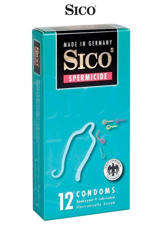 12 préservatifs Sico SPERMICIDE - Préservatifs - MyLibido