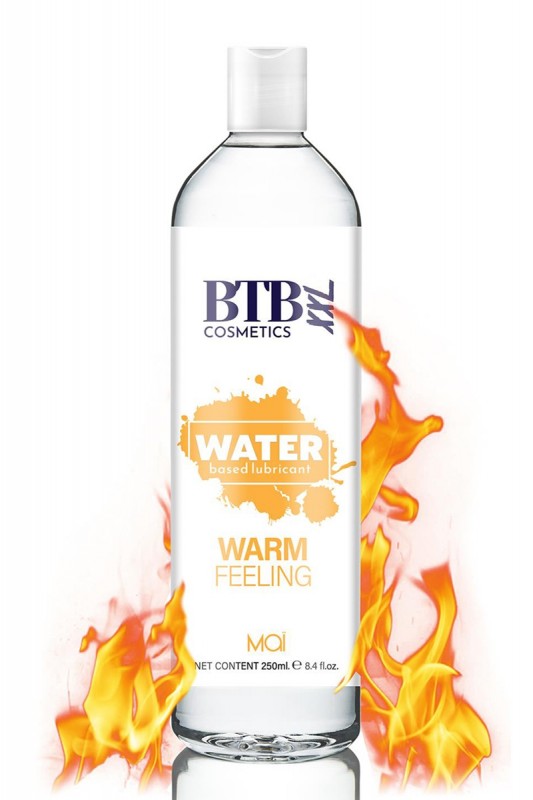 Lubrifiant chauffant à base d'eau 250 ml | BTB