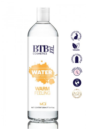 Lubrifiant chauffant à base d'eau 250 ml | BTB 2