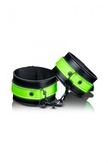 Menottes chevilles noires et phospho | Ouch!