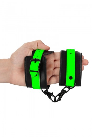 Menottes chevilles noires et phospho | Ouch! 2