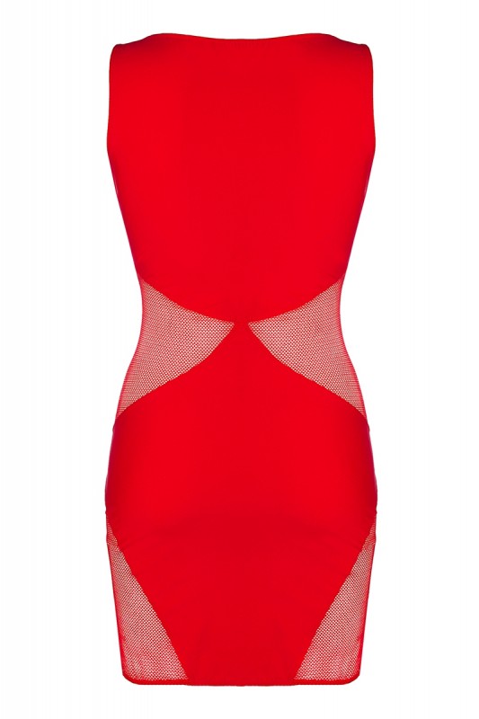 V-9289 - Robe rouge ajourée | Axami
