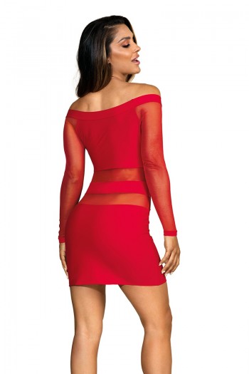 V-9299 - Mini robe rouge | Axami 2
