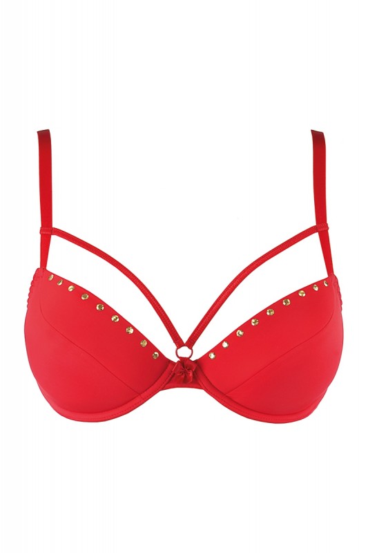 V-10351 - Soutien-gorge push-up rouge | Axami