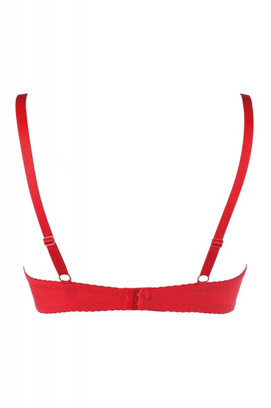 V-10351 - Soutien-gorge push-up rouge | Axami