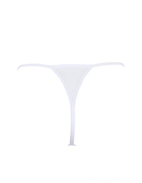 V-9798 | String blanc à clous fantaisies dorés Axami | Axami V-9798 | String blanc à clous fantaisies dorés Axami | Axami