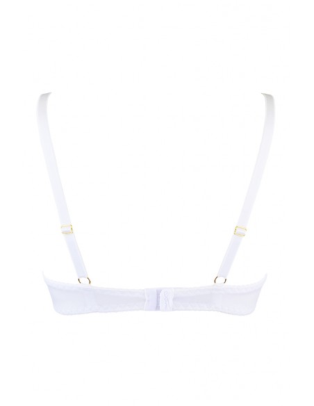 V-9791 | Soutien-gorge seins nus blanc clouté Axami | Axami V-9791 | Soutien-gorge seins nus blanc clouté Axami | Axami