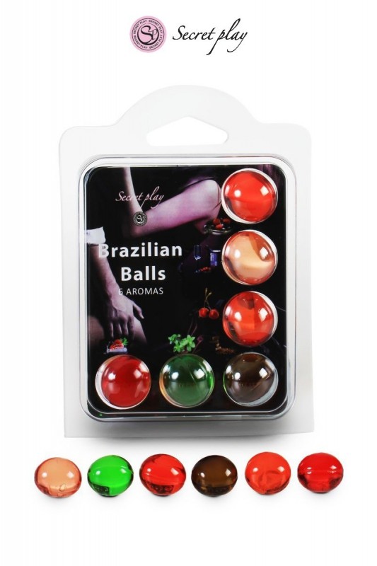 6 Brazilian balls parfums variés - Massage érotique - MyLibido