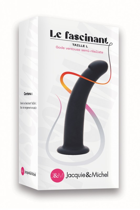 Le fascinant 18x3,8cm - Gode ventouse Jacquie et Michel | Jacquie & Michel Toys