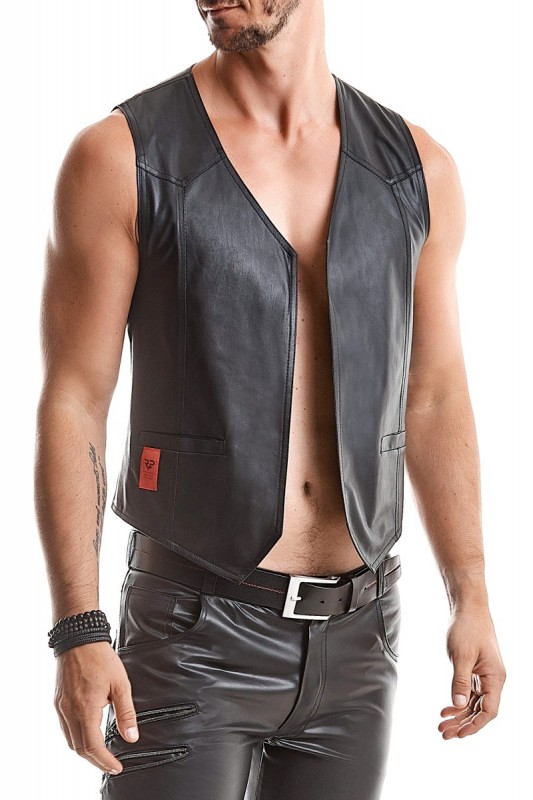 Gilet wetlook type boléro - Regnes | Regnes