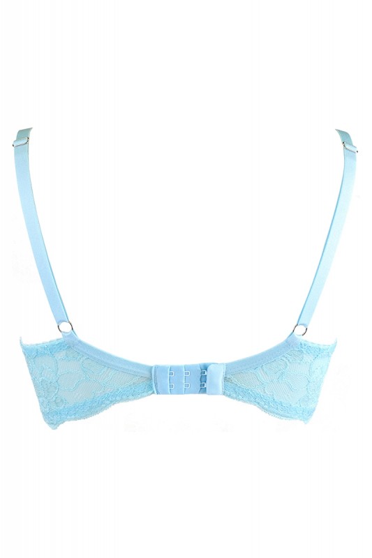 V-10131 - Soutien-gorge dentelle bleu azur | Axami