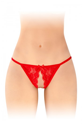 Zoé - Culotte ouverte rouge | Fashion Secret 2