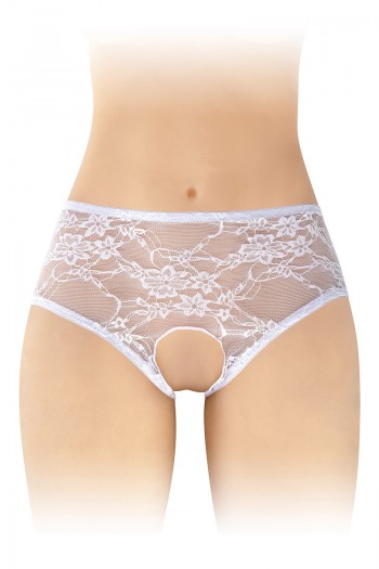 Amanda - Culotte ouverte blanche | Fashion Secret