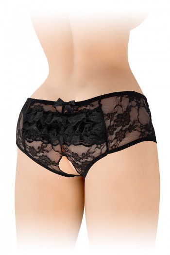 Amanda - Culotte ouverte noire | Fashion Secret 2