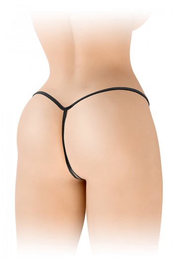 Sandra - String ficelle ouvert noir | Fashion Secret 2