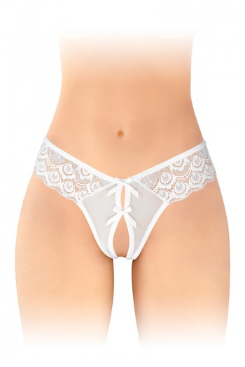 Alicia - String ouvert blanc | Fashion Secret
