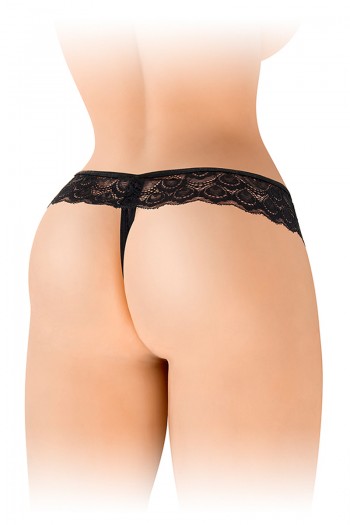 Alicia - String ouvert noir | Fashion Secret 2
