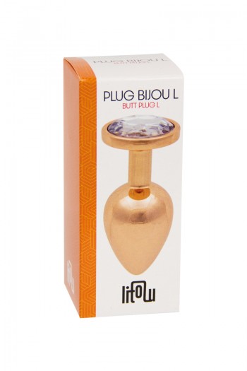 Plug bijou rose gold L | Litolu 2