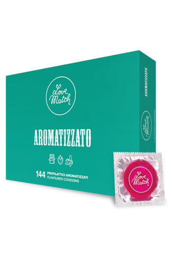 144 préservatifs aromatisés - Love Match | Love Match