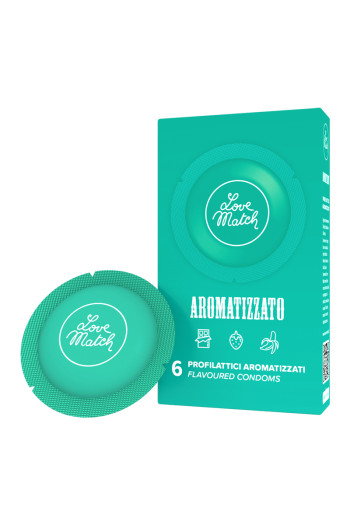 6 préservatifs aromatisés - Love Match | Love Match