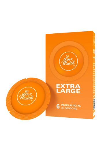 6 préservatifs extra-large - Love Match | Love Match