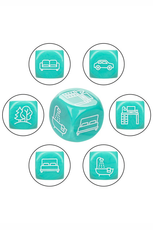 Jeu de Dés Coquins "Roll With It Sex Dice Game" | California Exotic Novelties