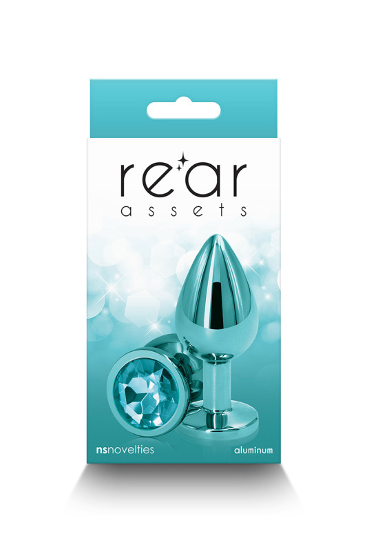 Plug Anal Chromé Vert avec Strass - M | NS Novelties