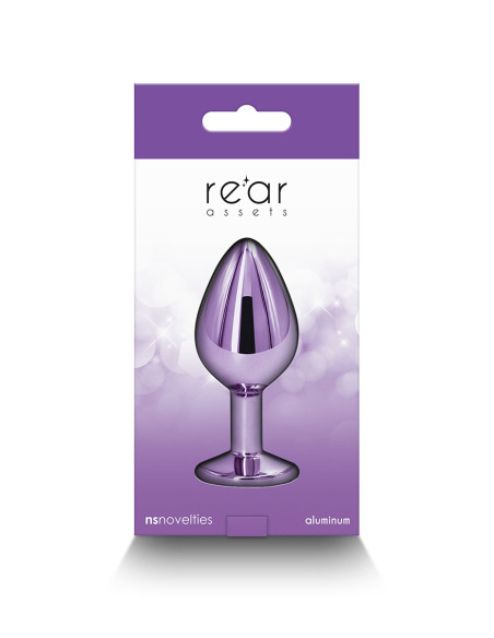 Plug Anal Chromé Violet avec Strass - M | NS Novelties Plug Anal Chromé Violet avec Strass - M | NS Novelties