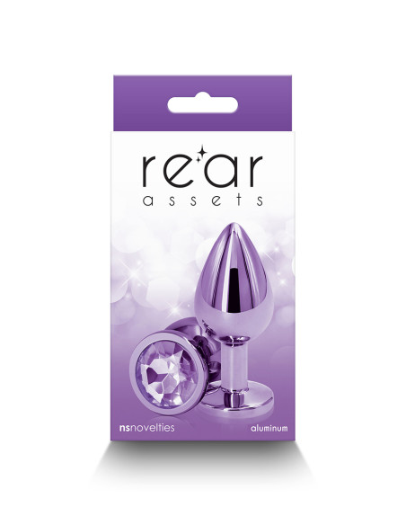 Plug Anal Chromé Violet avec Strass - M | NS Novelties Plug Anal Chromé Violet avec Strass - M | NS Novelties