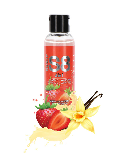 Gel de massage et lubrifiant 4 en 1 chantilly vanille fraise | Stimul 8