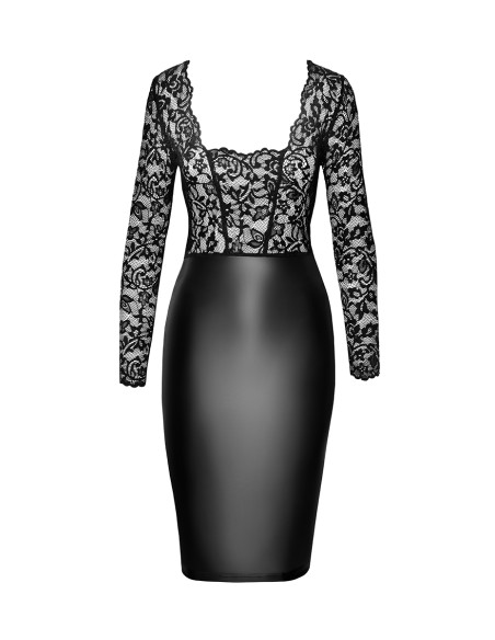 Euphoria - Robe F295 wetlook et dentelle | Noir HandMade Euphoria - Robe F295 wetlook et dentelle | Noir HandMade